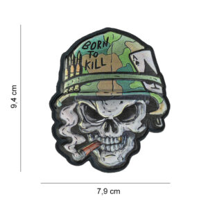 Embleem 3D UV Skull Vietnam ace #8039