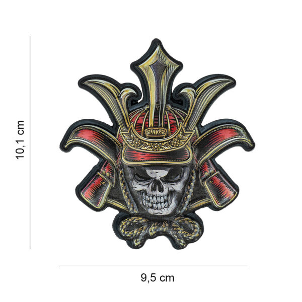 444300 16006 99 01 <p>Breng je outfit naar een hoger niveau met het unieke Embleem 3D UV Skull samurai #8041. Dit opvallende PVC-embleem is voorzien van een sterke klittenbandsluiting aan de achterzijde, waardoor het eenvoudig te bevestigen is aan jassen, tassen of andere uitrusting. Met zijn gedetailleerde ontwerp voegt het een stoere en karakteristieke uitstraling toe aan je militaire of outdoor gear.</p>