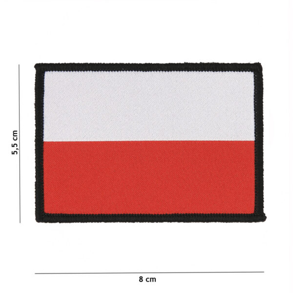 446100 10004 99 01 <p>Het embleem stof fijn geweven vlag Polen #7127 is een prachtig, gedetailleerd embleem gemaakt van 100% stof, voorzien van een praktische klittenband achterzijde. Door de hoogwaardige fijne weving komt het ontwerp optimaal tot zijn recht, waardoor dit embleem perfect is voor het personaliseren van kleding of uitrusting. Een must-have voor elke liefhebber van militaire en outdoor uitrusting.</p>