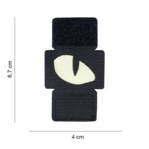 Laser Cut Embleem stof Cat Eyes molle zwart glow #3131