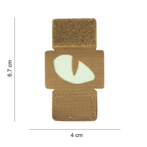Laser Cut Embleem stof Cat Eyes molle coyote glow #3133