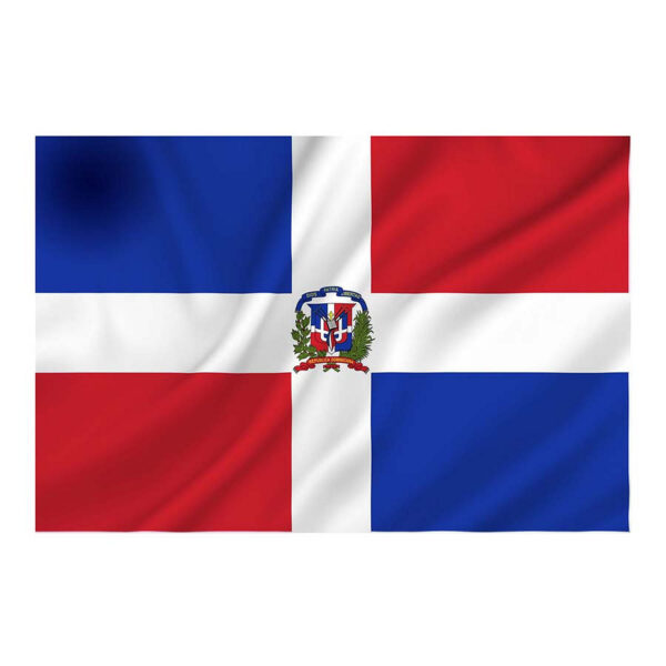447200 064 75 01 <p>Breng de Dominicaanse Republiek naar uw omgeving met deze stijlvolle vlag, vervaardigd uit 100% polyester. Met afmetingen van 1 x 1,5 meter is deze vlag perfect voor zowel binnen- als buitentoepassingen. Of u nu een evenement viert of uw trots wilt tonen, deze vlag in diverse kleuren voegt een vleugje nationale flair toe aan elke gelegenheid. Een must-have voor elke verzamelaar of liefhebber van vlaggen.</p>