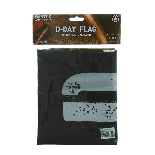 447232 75 02 De Vlag D-Day Countries is vervaardigd uit 100% polyester en heeft een afmeting van 1 x 1,5 meter. Deze hoogwaardige vlag is perfect voor het herdenken van D-Day en het tonen van respect voor de betrokken landen. Beschikbaar in diverse kleuren, brengt deze vlag een eerbetoon aan de geschiedenis en voegt het een indrukwekkend visueel element toe aan elke buitenactiviteit of herdenking.