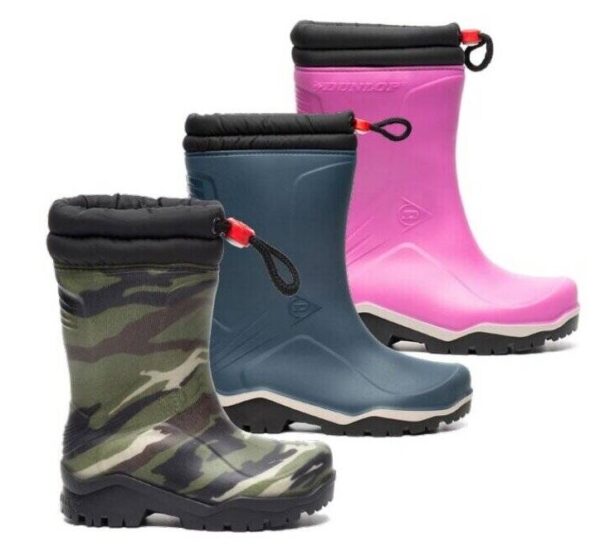 0043437 1 Large Dunlop K374061 Blizzard Kinderlaars gevoerd PVC Roze