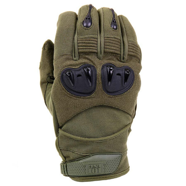 221234 11 02 1 <p>De Tactical handschoen RANGER is ontworpen voor zowel airsoft als tactisch gebruik en biedt optimale controle en flexibiliteit. Met kunststof beschermde knokkels, versterkte wijs- en middelvinger, en een gepolsterde handpalm, zijn deze handschoenen ideaal voor intensieve activiteiten. De klittenbandsluiting zorgt voor een perfecte pasvorm, terwijl de combinatie van synthetisch leder en 4-way stretch stof zorgt voor duurzaamheid en comfort. Perfect voor elke outdoor-enthousiasteling.</p>