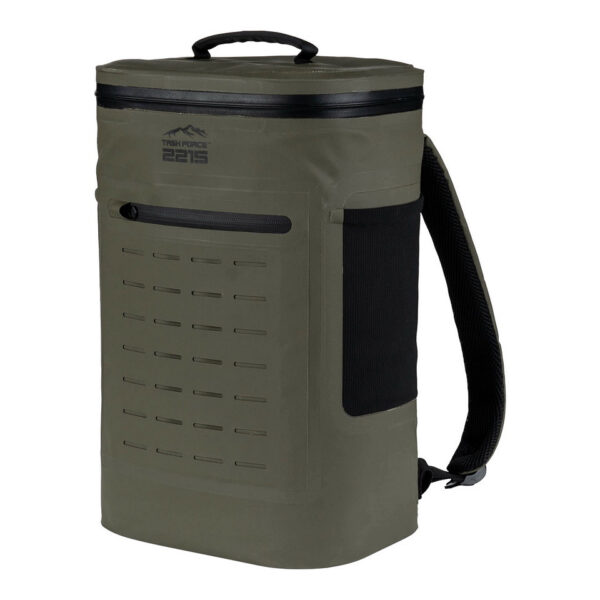 351800 11 01 De TF-2215 Tactical koelrugzak is de perfecte mix van functionaliteit en stijl voor outdoorliefhebbers. Gemaakt van duurzaam 500D PVC-materiaal, is deze rugzak weerbestendig en ideaal voor actieve gebruikers. Met een geïsoleerd koelvak dat tot 20 uur koeling biedt, biedt hij ruimte voor ongeveer 18 blikjes van 330 ml. Dankzij het comfortabele draagsysteem en meerdere opbergvakken is deze rugzak een betrouwbare keuze voor al je avonturen.