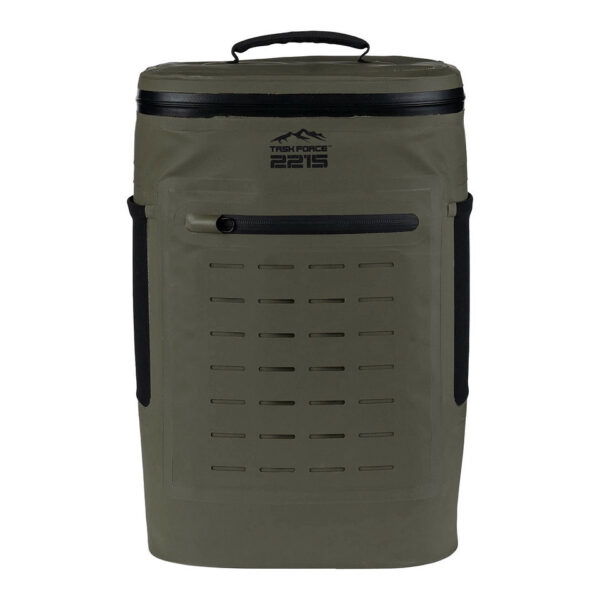 351800 11 02 De TF-2215 Tactical koelrugzak is de perfecte mix van functionaliteit en stijl voor outdoorliefhebbers. Gemaakt van duurzaam 500D PVC-materiaal, is deze rugzak weerbestendig en ideaal voor actieve gebruikers. Met een geïsoleerd koelvak dat tot 20 uur koeling biedt, biedt hij ruimte voor ongeveer 18 blikjes van 330 ml. Dankzij het comfortabele draagsysteem en meerdere opbergvakken is deze rugzak een betrouwbare keuze voor al je avonturen.