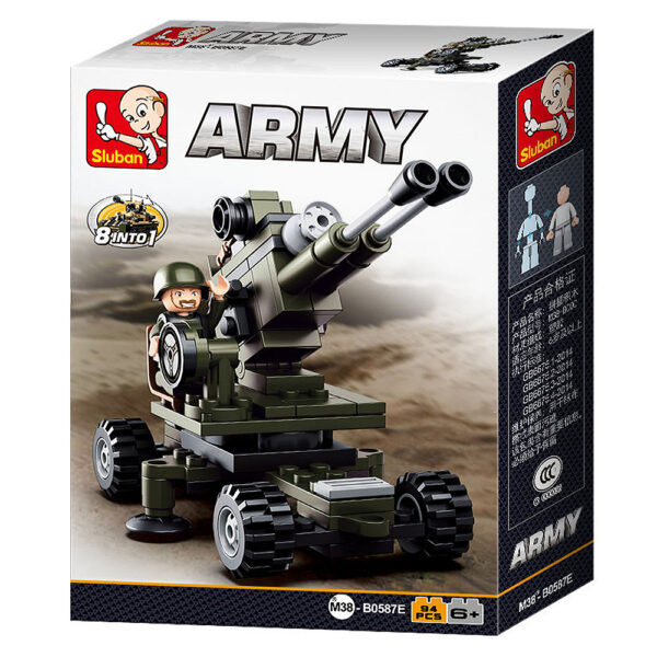 413227 99 02 <p>Ontdek de Sluban Artillery M38-B0587E (#16170), een unieke bouwset die perfect is voor liefhebbers van militaire modellen. Deze set biedt een geweldige manier om je creativiteit en bouwvaardigheden te combineren met legergerelateerde thema's. Sluban is compatibel met andere bekende bouwsteenmerken, waardoor je eindeloze mogelijkheden hebt om je verzameling uit te breiden. Met deze bouwset haal je niet alleen plezier in huis, maar ook een stukje geschiedenis!</p>