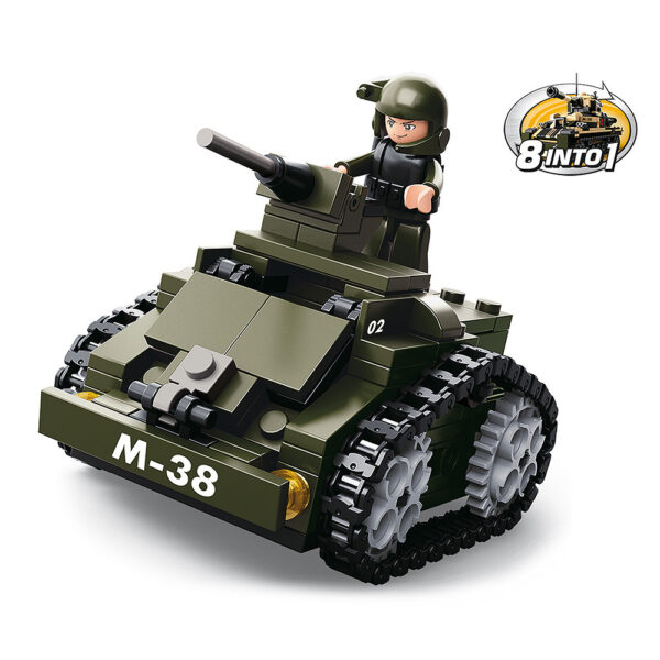 413228 99 01 <p>De Sluban Armoured Car M38-B0587C #16189 is een indrukwekkende bouwset die perfect aansluit bij liefhebbers van militaire voertuigen. Dit model biedt een unieke bouwervaring met compatibiliteit met andere populaire bouwsteenmerken, waardoor je eindeloze creaties kunt maken. Met deze set haal je niet alleen plezier in huis, maar ook een prachtig stuk legerhistorie dat je vaardigheden als bouwmeester op de proef stelt.</p>