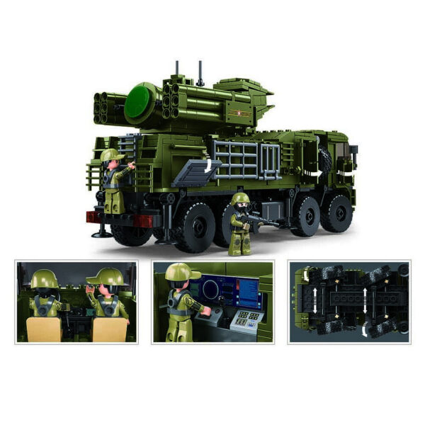 413356 99 02 <p>Ontdek de Sluban Pantsir S1S M38-B1252 #16079, een unieke bouwset die perfect is voor liefhebbers van militaire modellen. Deze set bevat 669 blokjes en 2 minifiguren, waardoor je een gedetailleerd Pantsir S1S systeem kunt bouwen. Met een gemiddelde moeilijkheidsgraad is deze set geschikt voor kinderen vanaf 8 jaar. Bovendien zijn de bouwstenen compatibel met andere populaire merken, zodat je je creativiteit kunt uiten zonder beperkingen. Een must-have voor elke bouwsteentjesfan!</p>