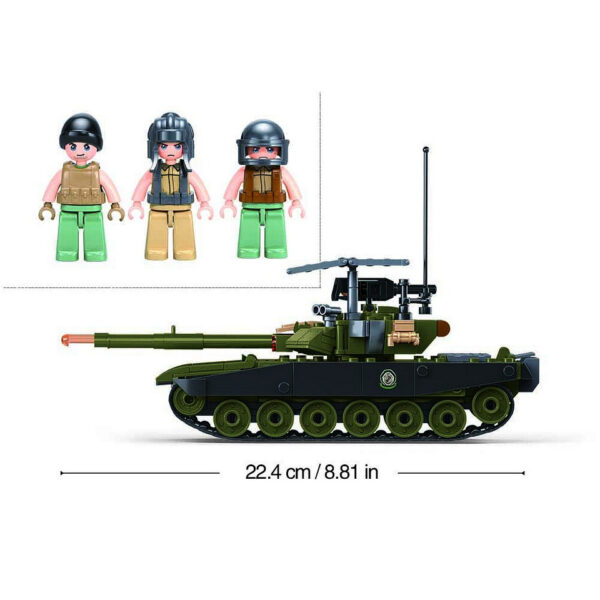 413357 99 04 <p>Ontdek de Sluban Army tank IFR T90AS M38-B1257 #16075, een indrukwekkende bouwset met 326 blokjes en 3 minifiguren. Deze set is perfect voor jonge bouwliefhebbers vanaf 6 jaar en biedt urenlang plezier. Sluban is compatibel met andere grote bouwsteenmerken, waardoor je je creatieve mogelijkheden kunt uitbreiden. Met een doosafmeting van 38 x 28,5 x 6,7 cm is deze set een uitstekende aanvulling voor elke verzamelaar van militaire bouwsets.</p>