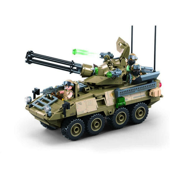 413358 99 01 <p>De Sluban Army tank OEF Stryker ADS M38-B1258 #16071 is een spannende bouwset voor de jonge defensieliefhebber. Met 320 blokjes en 3 minifiguren biedt deze set urenlang bouwplezier. Sluban staat bekend om zijn compatibiliteit met andere grote bouwsteenmerken, waardoor je creativiteit geen grenzen kent. Geschikt voor kinderen vanaf 6 jaar, met een gemiddelde moeilijkheidsgraad. Verken de wereld van militaire voertuigen met deze unieke tank set.</p>