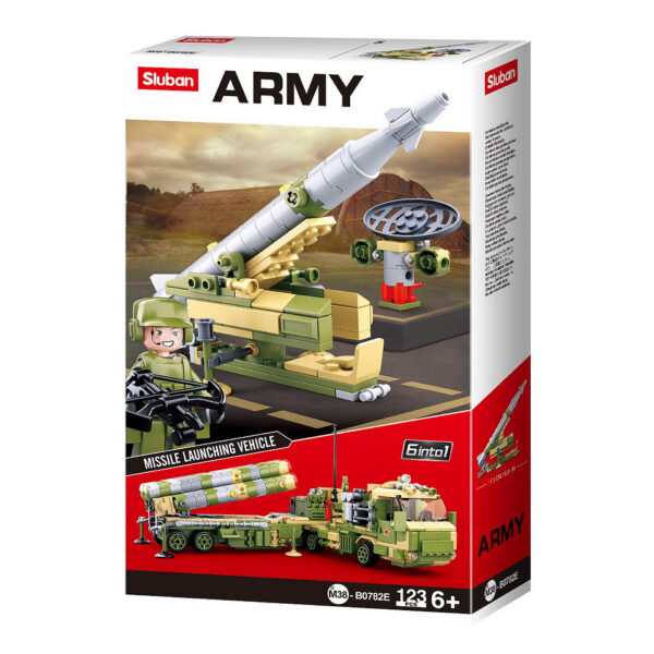 413360 99 13 <p>Ontdek de Sluban Army luchtdoelraket S-400 6 in 1 M38-B0782, een fascinerende bouwset voor militairen en bouwliefhebbers. Met 713 blokjes en 6 minifiguren biedt deze set eindeloze mogelijkheden voor creatief spel. Sluban staat bekend om zijn compatibiliteit met andere grote bouwsteenmerken, waardoor je volop kunt combineren en uitbreiden. De set is geschikt voor kinderen vanaf 6 jaar en heeft een gemiddelde moeilijkheidsgraad, perfect voor een uitdagende bouwervaring.</p>