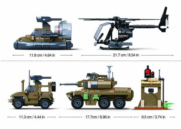 413369 99 413369 99 03 <p>Ontdek de Sluban Army Joint Assault A M38-B1254 #17000, een indrukwekkende bouwset met 774 stenen voor de echte militaire modelbouwliefhebber. Deze set biedt een uitdagend bouwproject waarbij je een gedetailleerd model kunt creëren dat perfect past in je verzameling. De bouwstenen zijn compatibel met andere bekende merken, waardoor je eindeloze combinatiemogelijkheden hebt. Geschikt voor kinderen vanaf 8 jaar.</p>