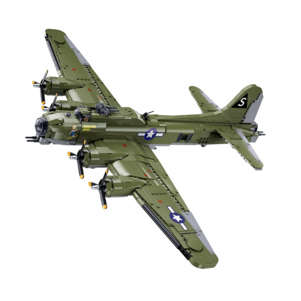 413370 99 413370 99 01 <p>De Sluban B17-GS Flying Fortress M38-B1367 #17001 is een indrukwekkende bouwset waarmee je de iconische B17-GS bommenwerper op schaal 1:44 kunt bouwen. Met maar liefst 1270 bouwstenen is dit een uitdagend project voor militaire modelbouwliefhebbers. Deze set is compatibel met andere grote bouwsteenmerken, wat het mogelijk maakt om je creaties uit te breiden. Geschikt voor kinderen vanaf 8 jaar, is dit een perfecte aanvulling voor je verzameling.</p>