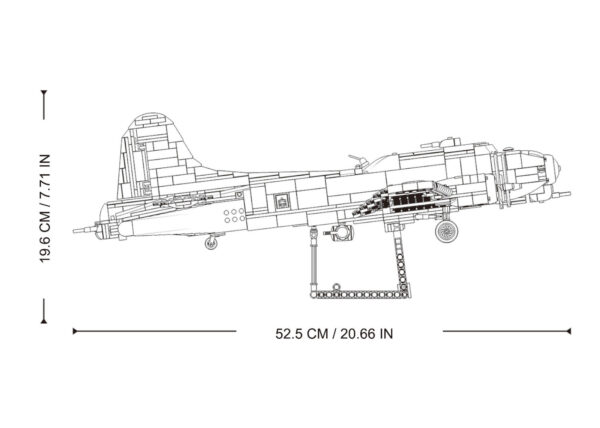 413370 99 d255da18 ae40 4055 b284 71eaa8487233 <p>De Sluban B17-GS Flying Fortress M38-B1367 #17001 is een indrukwekkende bouwset waarmee je de iconische B17-GS bommenwerper op schaal 1:44 kunt bouwen. Met maar liefst 1270 bouwstenen is dit een uitdagend project voor militaire modelbouwliefhebbers. Deze set is compatibel met andere grote bouwsteenmerken, wat het mogelijk maakt om je creaties uit te breiden. Geschikt voor kinderen vanaf 8 jaar, is dit een perfecte aanvulling voor je verzameling.</p>
