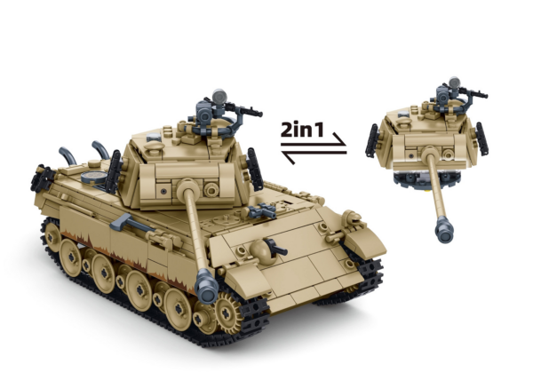 413372 99 02 <p>Bouw jouw eigen Sluban Panther G Tank op schaal 1:35 met deze gedetailleerde bouwset. Deze Duitse middelzware tank uit de Tweede Wereldoorlog bestaat uit 883 bouwstenen en biedt urenlang plezier voor zowel jong als oud (vanaf 10 jaar). De set is compatibel met andere grote bouwsteenmerken, waardoor je eindeloze combinatiemogelijkheden hebt. Perfect voor verzamelaars van historische militaire voertuigen!</p>