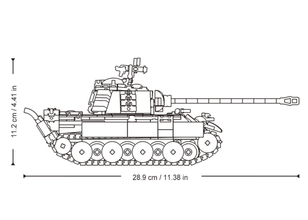 413372 99 05 <p>Bouw jouw eigen Sluban Panther G Tank op schaal 1:35 met deze gedetailleerde bouwset. Deze Duitse middelzware tank uit de Tweede Wereldoorlog bestaat uit 883 bouwstenen en biedt urenlang plezier voor zowel jong als oud (vanaf 10 jaar). De set is compatibel met andere grote bouwsteenmerken, waardoor je eindeloze combinatiemogelijkheden hebt. Perfect voor verzamelaars van historische militaire voertuigen!</p>