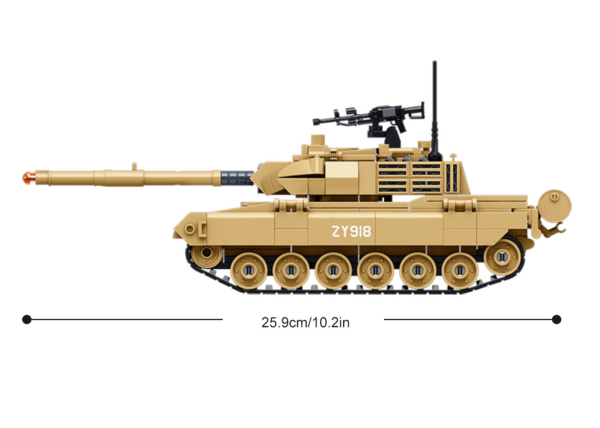 413374 99 05 <p>Ontdek de Sluban Army Type 15 Lichte Tank bouwset in schaal 1:45 (M38-B1577 #16106). Deze indrukwekkende set bestaat uit 411 bouwstenen en is perfect voor liefhebbers van militaire modellen. De bouwstenen zijn compatibel met andere grote merken, waardoor je jouw creaties kunt uitbreiden. Geschikt voor kinderen vanaf 8 jaar en ideaal om aan je verzameling toe te voegen. De afmetingen van de doos zijn 42,5 x 28,5 x 6,7 cm.</p>