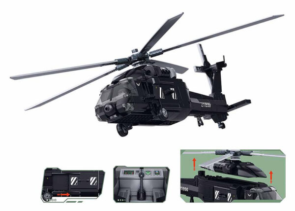 413378 99 413378 99 03 <p>Bouw jouw eigen Sluban Army Z-20S aanvalshelikopter met deze gedetailleerde bouwset in schaal 1:44. Met 382 bouwstenen biedt deze set een uitdagend project voor liefhebbers van militaire modellen. De Z-20S helikopter, modelnummer M38-B1595, is perfect te combineren met andere merken dankzij de compatibiliteit van de bouwstenen. Geschikt voor kinderen vanaf 8 jaar en een geweldige aanvulling voor elke verzameling.</p>