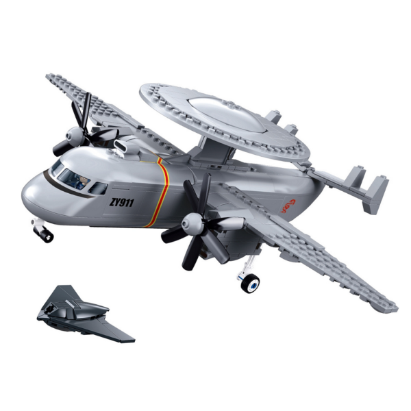 413381 99 01 <p>Bouw jouw eigen Sluban KJ-600 AEW-vliegtuig op schaal 1:55 met deze unieke bouwset. Dit model is ontworpen als een militair radar- en waarschuwingsvliegtuig, compleet met propellers en een herkenbare radarschotel bovenop de romp. Sluban biedt compatibiliteit met andere grote bouwsteenmerken, waardoor je deze set gemakkelijk kunt integreren in jouw bestaande collectie. Laat je creativiteit de vrije loop en ontdek de wereld van militaire luchtvaart met deze uitdagende bouwervaring.</p>