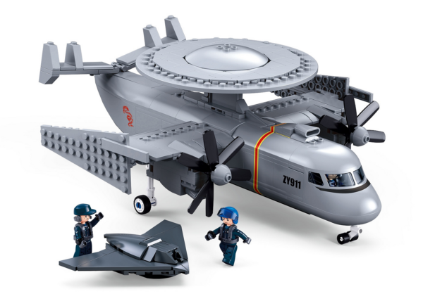 413381 99 02 <p>Bouw jouw eigen Sluban KJ-600 AEW-vliegtuig op schaal 1:55 met deze unieke bouwset. Dit model is ontworpen als een militair radar- en waarschuwingsvliegtuig, compleet met propellers en een herkenbare radarschotel bovenop de romp. Sluban biedt compatibiliteit met andere grote bouwsteenmerken, waardoor je deze set gemakkelijk kunt integreren in jouw bestaande collectie. Laat je creativiteit de vrije loop en ontdek de wereld van militaire luchtvaart met deze uitdagende bouwervaring.</p>