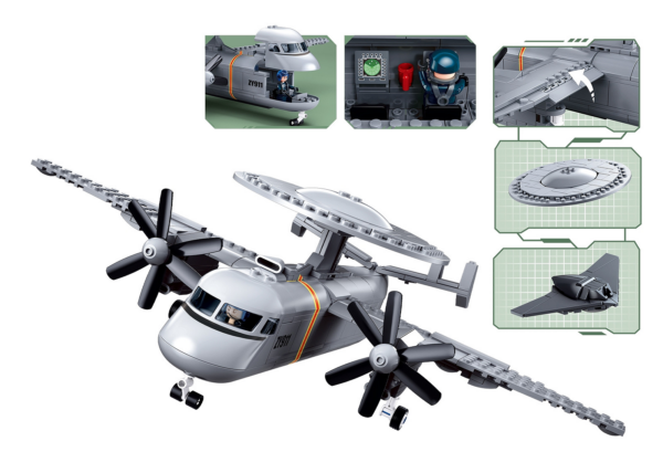 413381 99 03 <p>Bouw jouw eigen Sluban KJ-600 AEW-vliegtuig op schaal 1:55 met deze unieke bouwset. Dit model is ontworpen als een militair radar- en waarschuwingsvliegtuig, compleet met propellers en een herkenbare radarschotel bovenop de romp. Sluban biedt compatibiliteit met andere grote bouwsteenmerken, waardoor je deze set gemakkelijk kunt integreren in jouw bestaande collectie. Laat je creativiteit de vrije loop en ontdek de wereld van militaire luchtvaart met deze uitdagende bouwervaring.</p>