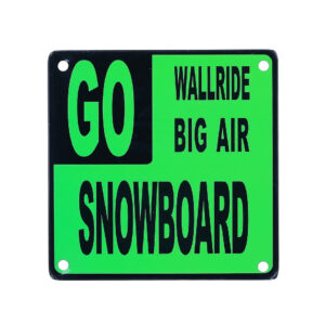 Metalen plaatje met magneet Snowboard #24