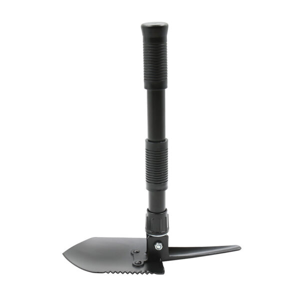 433107 13 01 <p>De Mini opvouwbare schep met pikhouweel is een veelzijdige en krachtige tool voor outdoorliefhebbers. Met zijn sterke stalen constructie en opvouwbare ontwerp is deze schep ideaal voor kamperen, hiken, vissen en survival. Het 2-in-1 ontwerp biedt zowel een schep als een pikhouweel, met een zaagrand voor het doorhakken van wortels en takken. Dankzij de comfortabele antislip handgreep en de meegeleverde beschermhoes is deze lichtgewicht tool eenvoudig mee te nemen in elke rugzak.</p>