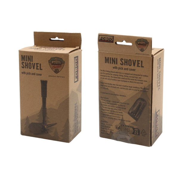 433107 13 06 <p>De Mini opvouwbare schep met pikhouweel is een veelzijdige en krachtige tool voor outdoorliefhebbers. Met zijn sterke stalen constructie en opvouwbare ontwerp is deze schep ideaal voor kamperen, hiken, vissen en survival. Het 2-in-1 ontwerp biedt zowel een schep als een pikhouweel, met een zaagrand voor het doorhakken van wortels en takken. Dankzij de comfortabele antislip handgreep en de meegeleverde beschermhoes is deze lichtgewicht tool eenvoudig mee te nemen in elke rugzak.</p>