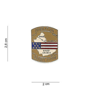 Embleem metaal desert storm pin #7077