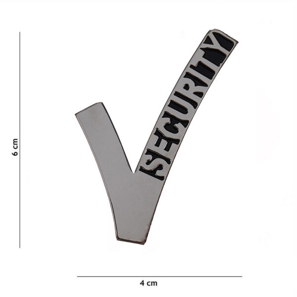 441004 6142 99 01 Het Embleem metaal Security pin #6062 is een stijlvol en duurzaam metalen embleem, perfect voor het accentueren van je outfit of gear. Dit hoogwaardige embleem is ontworpen met een duidelijke tekst en afbeelding, wat het een ideale keuze maakt voor beveiligingsprofessionals of outdoor enthousiastelingen die een professionele uitstraling willen. Het embleem is eenvoudig te bevestigen en voegt een vleugje autoriteit toe aan elke outfit. Een must-have accessoire voor wie kwaliteit en stijl waardeert.