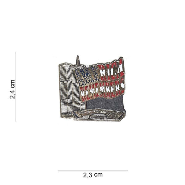 441004 1377 75 01 Het Embleem metaal America remembers #7037 is een stijlvol en betekenisvol accessoire dat perfect is voor liefhebbers van militaire en outdoor uitrusting. Dit hoogwaardige metalen embleem bevat een unieke tekst en afbeelding die een eerbetoon brengt aan de rijke geschiedenis van Amerika. Verkrijgbaar in diverse kleuren, voegt dit embleem een persoonlijk tintje toe aan uw uitrusting of kleding. Een must-have voor elke verzameling!