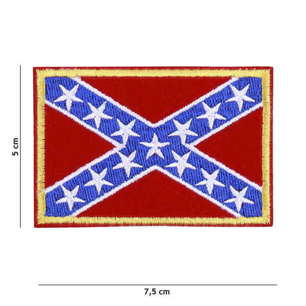 442302 619 75 01 <p>Het extra kleine embleem met de rebel vlag is een perfecte aanvulling voor je militaire of outdoor-uitrusting. Gemaakt van hoogwaardig stof, biedt dit embleem niet alleen een unieke uitstraling, maar ook duurzaamheid. Beschikbaar in diverse kleuren, is het ideaal voor het personaliseren van kleding of gear. Voeg een stoere touch toe aan je outfit of uitrusting met dit opvallende embleem.</p>