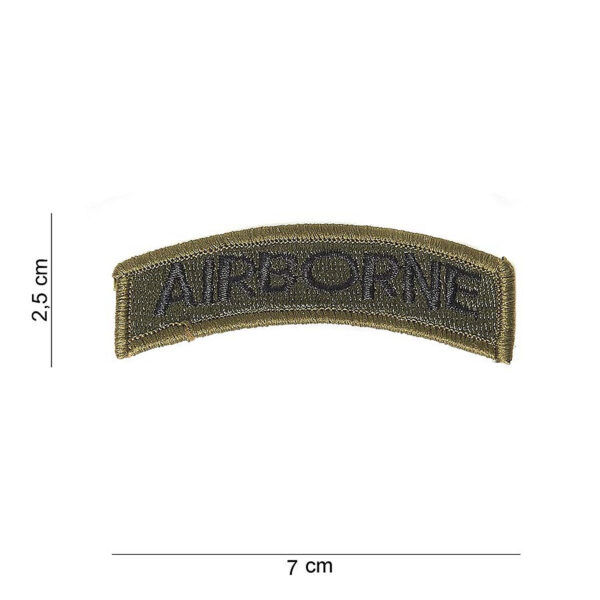 442302 697 75 01 <p>Het Embleem stof airborne TAB #3036 is een hoogwaardig en duurzaam embleem met een opvallende tekst en afbeelding, perfect voor het personaliseren van uw outfit of uitrusting. Verkrijgbaar in diverse kleuren, voegt dit embleem een uniek en militair tintje toe aan uw kleding. Ideaal voor zowel verzamelaars als outdoorliefhebbers die waarde hechten aan stijl en functionaliteit. Voeg dit embleem toe aan uw collectie en laat uw passie voor de luchtmacht zien.</p>