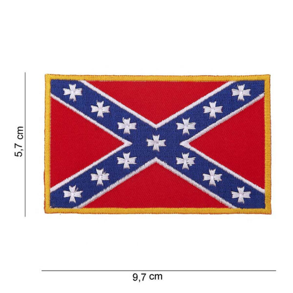 442303 604 75 01 <p>Het Embleem stof rebel vlag (middel) #1008 is een opvallend en stoer embleem dat perfect is voor het personaliseren van kleding of uitrusting. Gemaakt van hoogwaardige stof, biedt dit embleem een unieke uitstraling met zijn gedurfde tekst en afbeelding. Verkrijgbaar in diverse kleuren, voegt het een extra dimensie toe aan uw militaire of outdoor gear. Dit embleem is een must-have voor iedere rebel die zijn stijl wil uitdragen.</p>