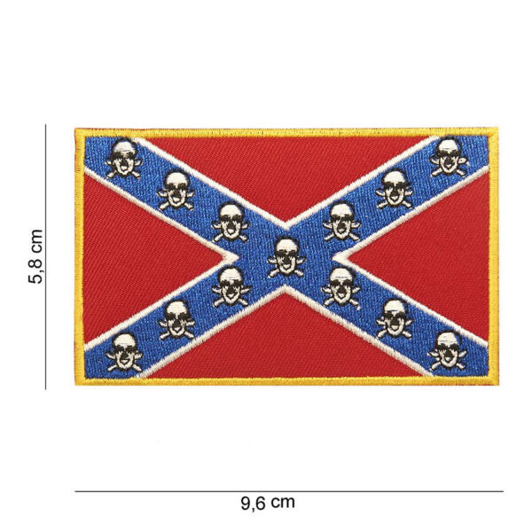 442303 625 75 01 <p>Ontdek het Embleem stof rebel vlag doodskop (middel) #1007, een uniek en opvallend embleem met een gedetailleerde afbeelding van een doodskop en een rebel vlag. Dit hoogwaardige stofembleem is perfect voor het personaliseren van kleding, tassen of andere accessoires. Verkrijgbaar in diverse kleuren, voegt het een stoere en edgy uitstraling toe aan jouw outfit. Maak een statement met dit embleem dat een ware blikvanger is!</p>