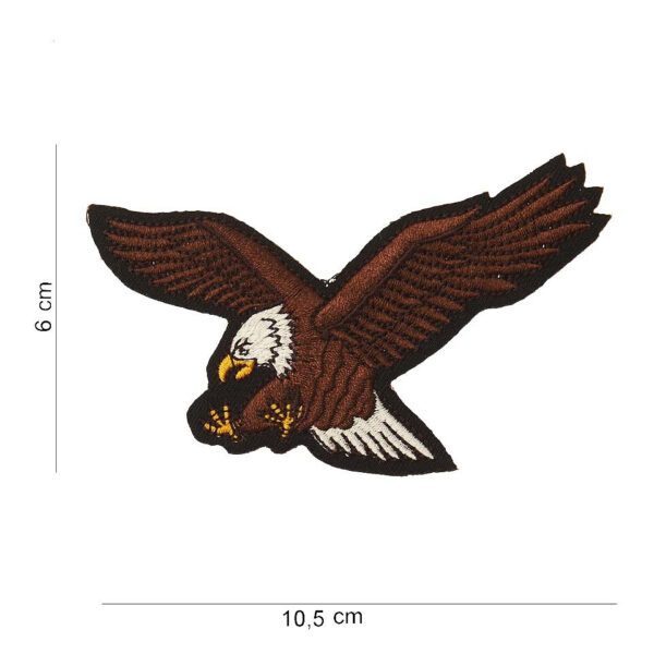 442304 1004 75 442304 1004 75 01 <p>Het Embleem stof flying eagle links kijkend (klein) #2038 voegt een unieke touch toe aan uw outfit of uitrusting. Dit hoogwaardige embleem van stof, voorzien van een gedetailleerde afbeelding van een vliegende adelaar, is perfect voor het personaliseren van kleding of accessoires. Verkrijgbaar in diverse kleuren, biedt dit embleem niet alleen stijl maar ook een symbool van kracht en vrijheid. Ideaal voor zowel militaire als outdoor toepassingen, laat dit embleem uw passie zien.</p>