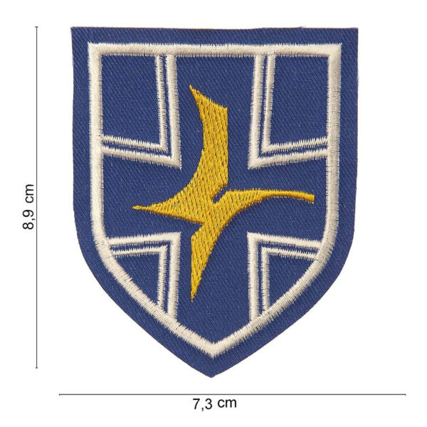 442304 638 75 01 <p>Het Luftwaffe JABO 35 embleem is een hoogwaardige stofversie met authentieke details. Dit embleem is perfect voor het personaliseren van kleding of uitrusting en voegt een vleugje geschiedenis toe aan uw collectie. Verkrijgbaar in diverse kleuren, is dit embleem een must-have voor elke liefhebber van militaire memorabilia. Met zijn stijlvolle ontwerp en duurzame stof is het een uitstekende keuze voor zowel gebruik als decoratie.</p>