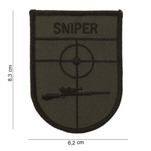 Embleem stof sniper (schild) #3007