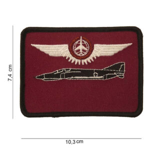 Embleem stof jet fighter #3001