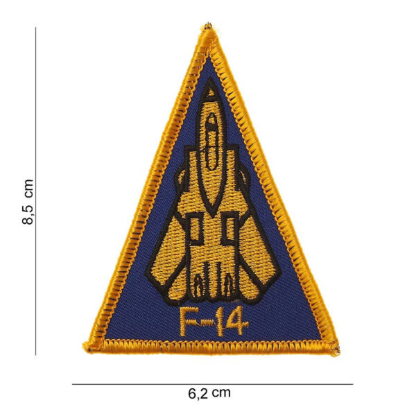 442304 905 75 01 <p>Voeg een vleugje stijl toe aan je outfit met het F-14 klein embleem in goud (#3015). Dit hoogwaardige stoffen embleem is perfect voor op kleding of accessoires en toont een indrukwekkende afbeelding met bijpassende tekst. Met een verscheidenheid aan kleuren beschikbaar, is dit embleem een uitstekende keuze voor zowel militaire als outdoor liefhebbers die hun gear willen personaliseren. Een must-have voor elke verzamelaar!</p>