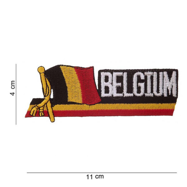 442304 910 75 01 <p>Breng een stukje België naar je uitrusting met het Embleem stof wapperende vlag Belgium #1032. Dit kwalitatieve embleem, vervaardigd van stevig stof, is perfect voor het personaliseren van kleding of gear. Met de opvallende wapperende vlag en de bijbehorende tekst is dit embleem niet alleen een mooie aanvulling, maar ook een symbool van trots en verbondenheid. Verkrijgbaar in diverse kleuren, biedt het een veelzijdige optie voor elke Belgische fan of outdoorliefhebber.</p>