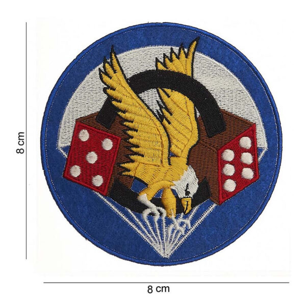 442306 1022 75 01 <p>Het Embleem stof 506 (small) #1072 is een veelzijdig en stijlvol embleem met tekst en afbeelding, perfect voor het personaliseren van kleding en uitrusting. Gemaakt van hoogwaardige stof, biedt dit embleem duurzaamheid en een professionele uitstraling. Verkrijgbaar in diverse kleuren, is het een uitstekende keuze voor zowel militaire als outdoor toepassingen. Dit embleem voegt niet alleen karakter toe, maar is ook eenvoudig te bevestigen op verschillende materialen.</p>