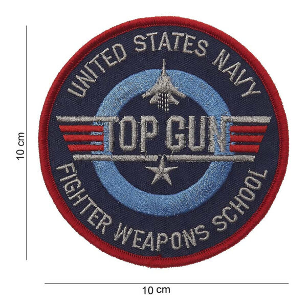 442306 1068 75 01 <p>Breng een stukje geschiedenis in huis met het Embleem stof Top Gun fighter weapons school #5024. Dit hoogwaardige embleem is vervaardigd van duurzaam materiaal en toont trots de iconische tekst en afbeelding van de beroemde Top Gun fighter weapons school. Verkrijgbaar in diverse kleuren, is dit embleem een perfecte aanvulling voor op jouw kleding of tas. Voeg een vleugje stijl en avontuur toe aan je outfit met dit unieke item.</p>