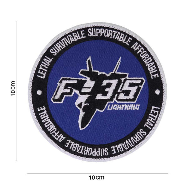 442306 3287 75 442306 3287 75 01 <p>Het Embleem stof F-35 Lightning #1039 is een hoogwaardig embleem met een stijlvolle afbeelding en tekst, perfect voor het personaliseren van diverse kledingstukken en accessoires. Dit embleem is vervaardigd van duurzame stof en is beschikbaar in verschillende kleuren, wat het ideaal maakt voor zowel militaire als outdoor liefhebbers. Creëer een unieke uitstraling met dit opvallende embleem dat een echte blikvanger is.</p>