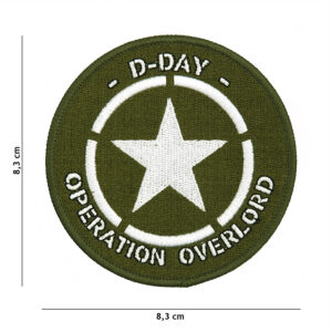 Embleem stof D-Day Allied star #7108