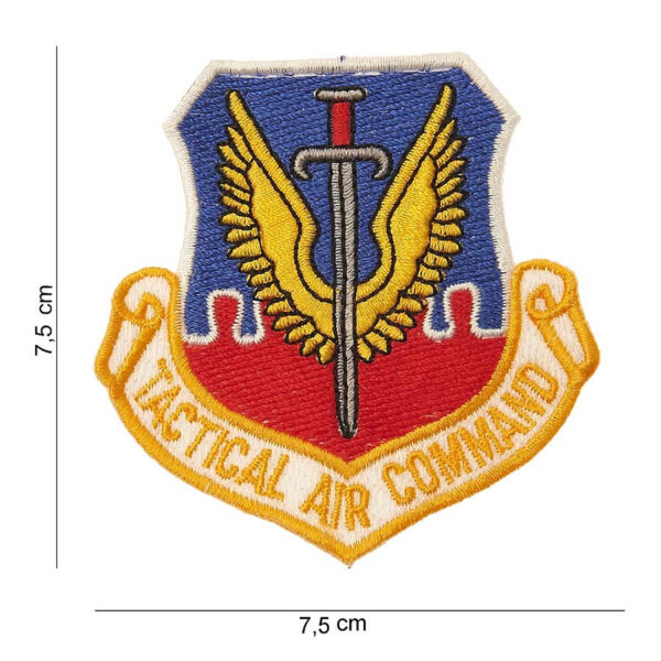 442306 683 75 01 <p>Ontdek het Embleem stof tactical air command #3060, een hoogwaardige en veelzijdige toevoeging aan uw militaire en outdoor uitrusting. Dit embleem is vervaardigd van duurzaam stof en bevat een gedetailleerde afbeelding met tekst, perfect voor op uniformen of als decoratie. Verkrijgbaar in diverse kleuren, biedt dit embleem een unieke uitstraling en is het een must-have voor elke tactische enthusiast.</p>