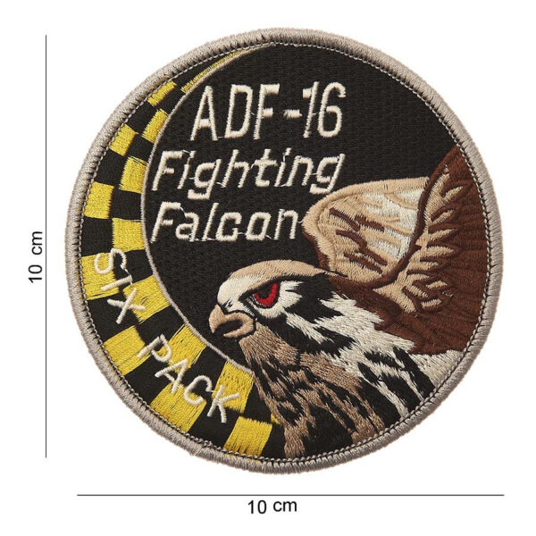 442306 769 75 01 <p>Het Embleem stof ADF-16 fighting falcon #4009 is een opvallend en duurzaam embleem met een unieke afbeelding en tekst. Dit embleem is gemaakt van hoogwaardig stof, waardoor het perfect is voor opdrukken op kleding, tassen of andere accessoires. Verkrijgbaar in diverse kleuren, biedt het een stijlvol accent voor elke outdoor- of militaire outfit. Voeg een vleugje karakter toe aan je uitrusting met dit veelzijdige embleem.</p>
