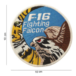 Embleem stof F-16 fighting falcon (tijger) #4010